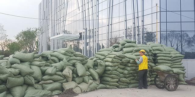 杭州临安区青山湖大酒店园林绿化陶粒